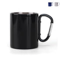 10oz Double-Walled Stainless Steel Carabiner Water Bottle