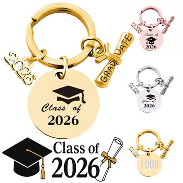 Class Of 2026 Graduation Metal Keychain