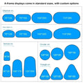 Oval Pop Up Banner Display Foldable Advertising A Frame