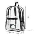 Pvc Clear Backpack Heavy Duty With Padded Straps
