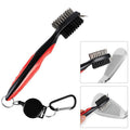 Golf Groove Cleaner Brush - Retractable Lanyard Clip