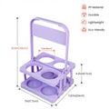 Portable 4-Hole Folding Beer Basket With Handle