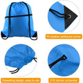 Cinch Bag Sackpack With Zipper For School Yoga Sport Gym