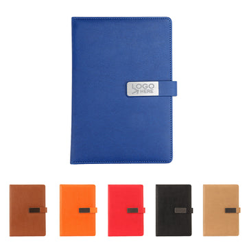 A5 Leather Magnetic Clasp Notebook
