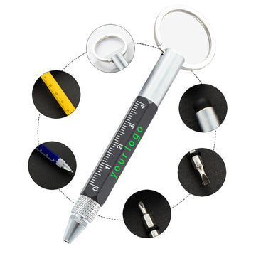 6 in 1 Multi tool Screwdriver Pen with Key Chain