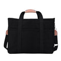 Multi-Pocket Diaper Bag Tote With Crossbody Strap
