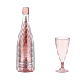 Foldable Plastic Goblet Set Of 5 With Storage Bottle