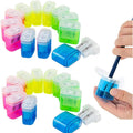 Dual Holes Pencil Sharpener With Lid