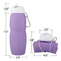 24 Oz. Silicone Folding Sport Water Bottle