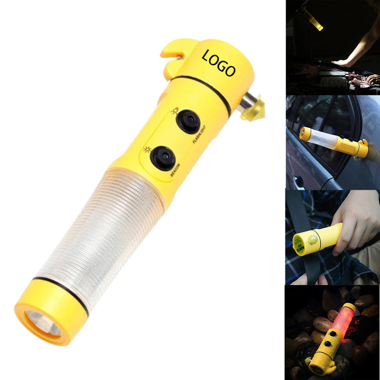 4-in-1 Car Emergency Flashlight Automotive Escape Tools