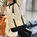 Canvas Tote Bag With Pocket
