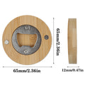 Wooden Handle Bottle Opener With Magnet