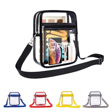 Clear PVC Crossbody Purse Bag