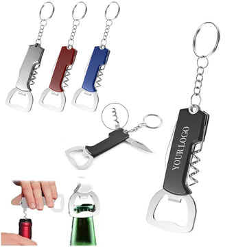 3 in1 Multifunctional Bottle Opener With Keyring