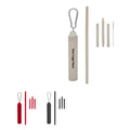 Reusable Detachable Straws with Plastic Case and Cleaning Brush
