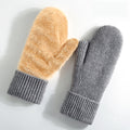 Women'S Winter Outdoor Mittens Thickened Fleece