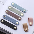 PU-Leather Reusable Data Line Cable Ties Organizer