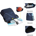 Wide Shoulder Strap String Bag With Mesh Pockets