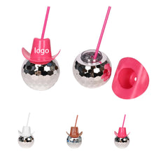 20 Oz Cowboy Hat Disco Ball Cup
