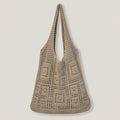 Solid Color Knitted Bag