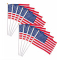 Full-Color Hand Held Polyester Stick Flags MOQ 100PCS