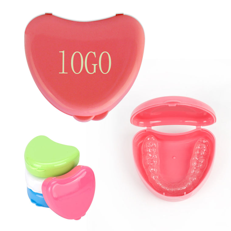 Dental Heart Shape Orthodontic Retainer Denture Storage Box
