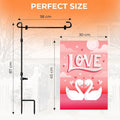 12" x 18" Double-Sided Garden Flag With Stand