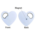 Portable Heart Shaped Beer Opener Magnetic Fridge Magnet