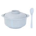 3-Piece Wheat Straw Soup Bowl And Utensil Set