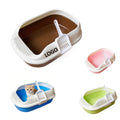 High-Sided Open-Top Cat Litter Box