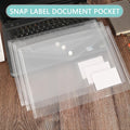 Transparent Plastic Folder With Label Pocket