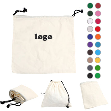 Canvas Drawstring Bag With Adjustable Rope