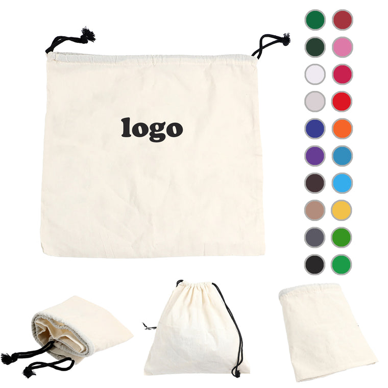Canvas Drawstring Bag With Adjustable Rope