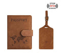 RFID Blocking Passport Holder And Luggage Tag Set