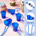 Colorful Shot Glasses On Beaded Necklaces For Parties 2 Oz