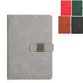 Window Lattice Snap Closure A5 PU Leather Notebook