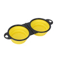 Collapsible Silicone Double Pet Travel Bowl