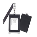 Pu Leather Card Holder With Lanyard