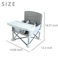Foldable Toddler Booster Chair With Shoulder Strap