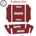 12Pcs Disposable Football Party Food Paper Plate