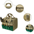 Garden Detachable Tool Storage Bag With Folding Stool