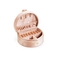 D-Shaped Velvet Jewelry Box