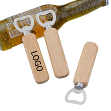 Stainless Steel Bottle Opener With Oak Handle/ Wedding Gift