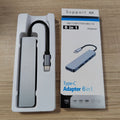 6 In 1 Aluminum Alloy Usb C Hub Hdmi Adapter