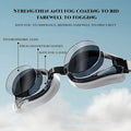 Wide View Anti Fog Leakproof Swim Goggles Adjustable Fit