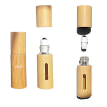 10ml Refillable Bamboo Essential Oil Roll On Roller Bottle