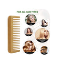 Bamboo Wide Tooth Comb Detangling Anti-Static Brush
