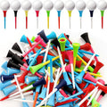 Dual-Color Rubber and Plastic Golf Tee with Soft Sleeve