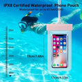 7.2 Inches TPU Touch Screen Waterproof Cell Phone Pouch