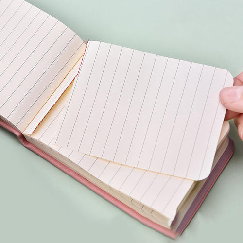 A7  Portable Notebook with PU Leather Cover and Elastic Band